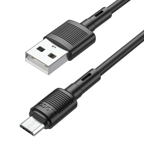 Кабель Hoco X83 USB-A – Micro-USB (1 м · 12W · 2.4A) (Black)