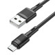 Кабель Hoco X83 USB-A – Micro-USB (1 м · 12W · 2.4A) (Black)