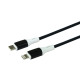 Кабель Borofone BX79 Silicone Type-C – Lightning (1 м · 20W · 2.4A) (Black)