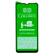 Захисна плівка Ceramic для Samsung A037 Galaxy A03s (2021) (Full Glue) (Black)