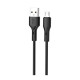 Кабель XO NB230 Rock Series USB-A – Micro-USB (1 м · 12W · 2.4A) (Black)