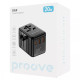Сетевое зарядное устройство универсальный Proove Trip 2xUSB-A+USB-C (20W · 3A) (Black)