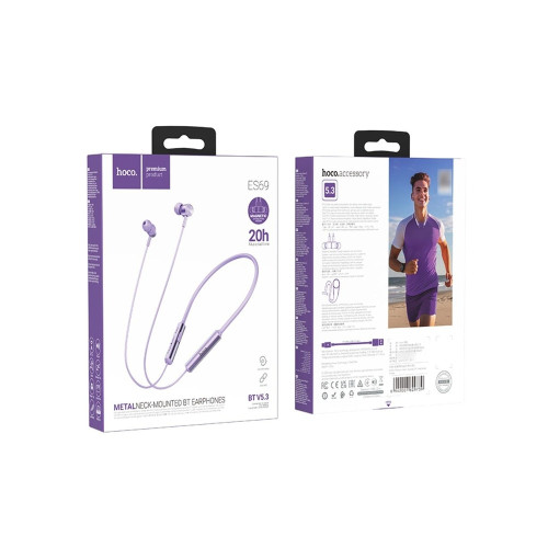 Наушники Bluetooth Hoco ES69 (Purple)