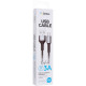 Кабель Gelius Cafule USB-A to Type-C 3A 1.2м (GP-UCN002C) black