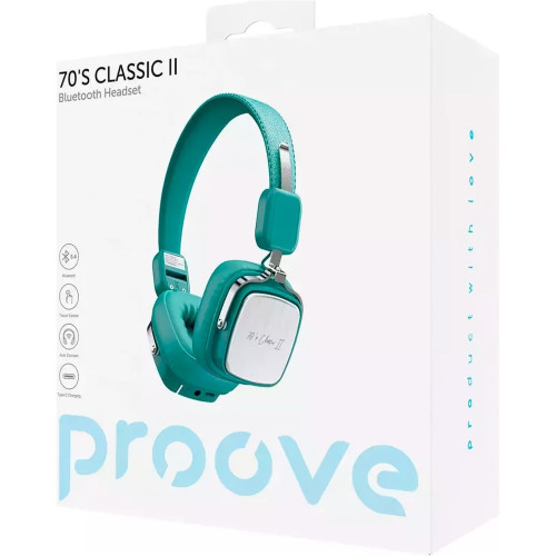 Наушники Bluetooth Proove 70s Classic 2 (Mint)