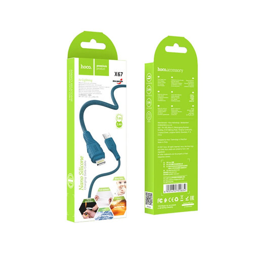 Кабель Hoco X71 USB-A – Lightning (1 м · 12W · 2.4A) (Blue)
