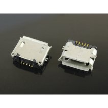 Роз'єм зарядки для HTC Wildfire 5 pin (2 кріплень) (контакти знизу) (Micro USB) без шлейфа