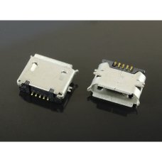 Разъем зарядки для HTC HD2 5 pin (2 креплений) (контакты снизу) (Micro USB) без шлейфа