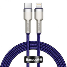 Кабель Baseus Cafule Metal Type-C – Lightning (1 м · 20W · 2.4A) (CATLJK-A05) (Purple)