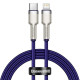 Кабель Baseus Cafule Metal Type-C – Lightning (1 м · 20W · 2.4A) (CATLJK-A05) (Purple)