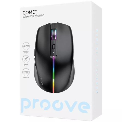 Мишка бездротова Proove Comet (Black)