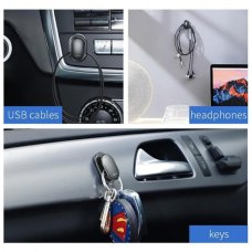 Крючки для авто Baseus Small Shell, 4 шт (Black)