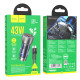 Автомобильное зарядное устройство Hoco NZ8 USB-A+USB-C (43W · 3A) с кабелем Type-C – Lightning (Blue)
