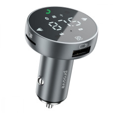 FM-модулятор Proove Sound Sync USB-A+USB-C (30W · 3A) (Gray)