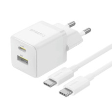 Сетевое зарядное устройство Baseus Palm Fast Charger USB-A+USB-C (30W · 3A) с кабелем Type-C – Type-C 60W (P1011160A213-01) (White)