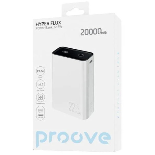 Повербанк Proove Hyper Flux 22.5W (20000 mAh) (White)