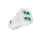 Автомобильное зарядное устройство Ridea RCC-21012 2xUSB-A (12W · 2.4A) (White)