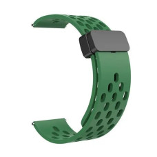 Ремешок универсальный 22 мм Silicone With Magnetic для Amazfit, Samsung, Huawei (Pine Green)