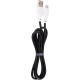 Кабель Gelius Full Silicon USB-A to MicroUSB 18W 1.2м (GP-UCN001M) black white
