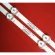 Пряма підсвітка для телевізора 26″ 26D3AS6CX45510 V1 (2 планки по 455 мм, 6 LED, лінза 15 мм, 3 В)