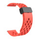 Ремешок универсальный 20 мм Silicone With Magnetic для Amazfit, Samsung, Huawei (Red)