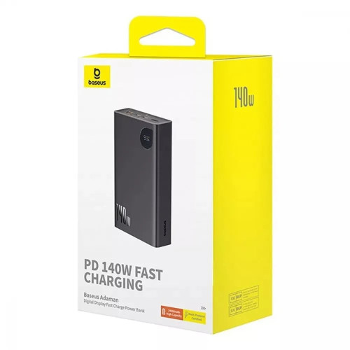 Повербанк Baseus Adaman Digital Display 140W (24000 mAh) (Black)