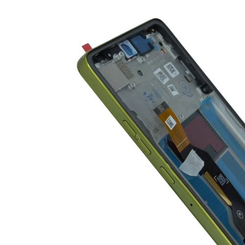Дисплей для Motorola XT2527 Moto G86 (5G) з тачскріном в рамці (Golden Cypress) (Original)