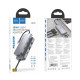USB-хаб Hoco HB33 10в1 Type-C (0.13 м) (Gray)