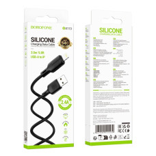 Кабель Borofone BX113 USB-A – Lightning (3 м · 12W · 2.4A) (Black)