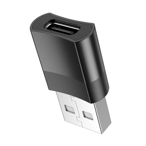 Переходник Hoco UA17 USB-A – Type-C (Black)