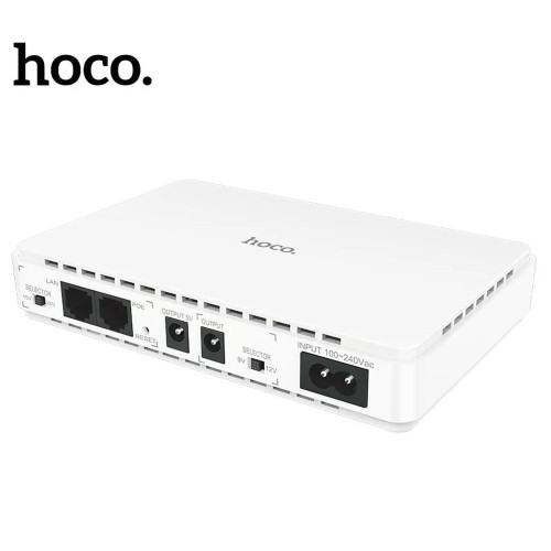 Бесперебойный блок питания Hoco DB25 Plus 5V 9V 12V (10000 mAh) (White)