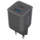 Мережевий зарядний пристрій Proove Pure Gan Plus USB-A+USB-C (30W · 3A) (Black)