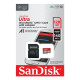 Карта памяти SanDisk Ultra microSDXC 128GB Class 10 UHS-I A1 + адаптер SD