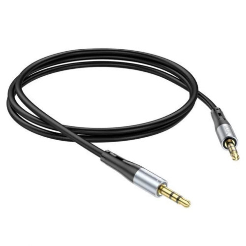 Аудіокабель AUX Hoco UPA22 3.5 мм (1 м) (Black)