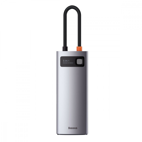 USB-хаб Baseus Multifunctional Metal Gleam 5в1 Type-C (Gray)