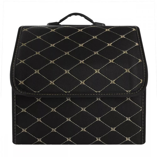 Органайзер в багажник автомобиля 34×30×30 см (Black/Beige)