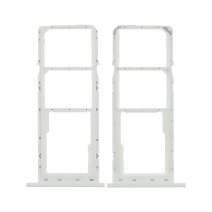 Держатель SIM-карты и карты памяти для Samsung A037 Galaxy A03s (2021) (версия на 2×SIM) (White)