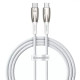 Кабель Baseus Glimmer Series Fast Charging Type-C – Type-C (2 м · 100W · 5A) (CADH000802) (White)