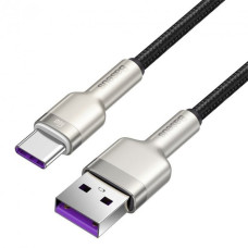 Кабель Baseus Cafule Metal USB-A – Type-C (1 м · 66W · 6A) (CAKF000101) (Black)