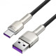 Кабель Baseus Cafule Metal USB-A – Type-C (1 м · 66W · 6A) (CAKF000101) (Black)