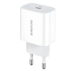 Мережевий зарядний пристрій Borofone BA38A Plus USB-C (20W · 3A) (White)