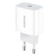 Сетевое зарядное устройство Borofone BA38A Plus USB-C (20W · 3A) (White)