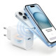 Сетевое зарядное устройство для iPhone USB-C with NFC (20W) (NO LOGO) (White)