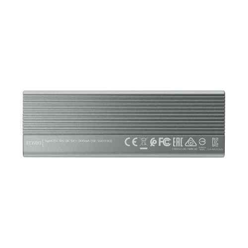 Внешний карман для SSD M.2 ADATA EC680 USB 3.2 Gen 2 Type-C gray