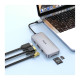 USB-хаб Hoco HB33 10в1 Type-C (0.13 м) (Gray)