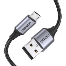Кабель UGREEN US290 USB-A – Micro-USB (2 м · 12W · 2.4A) (Black)