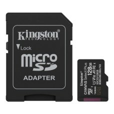 Карта пам'яті Kingston microSDXC 128GB Class 10 UHS-I U1 + адаптер SD (Black)
