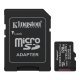 Карта пам'яті Kingston microSDXC 128GB Class 10 UHS-I U1 + адаптер SD (Black)