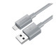 Кабель Hoco X107 USB-A – Micro-USB (1 м · 12W · 2.4A) (Gray)