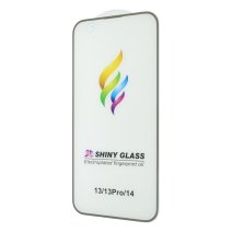 Захисне скло Color Frame для Apple iPhone 13 (Full Glue) (Silver)